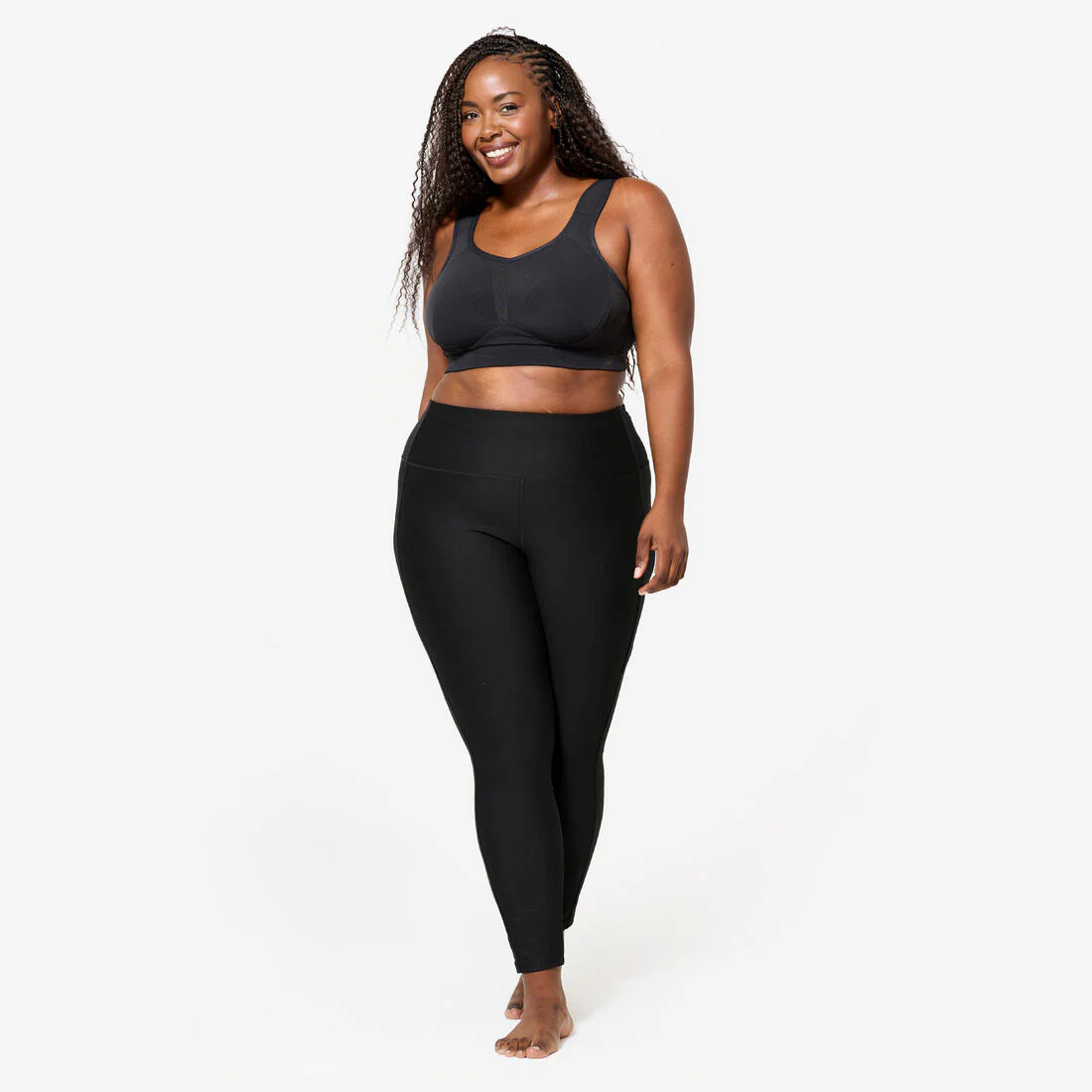Women's High Support Convertible Strap Sports Bra, E-H Cups - Black - Image 2
