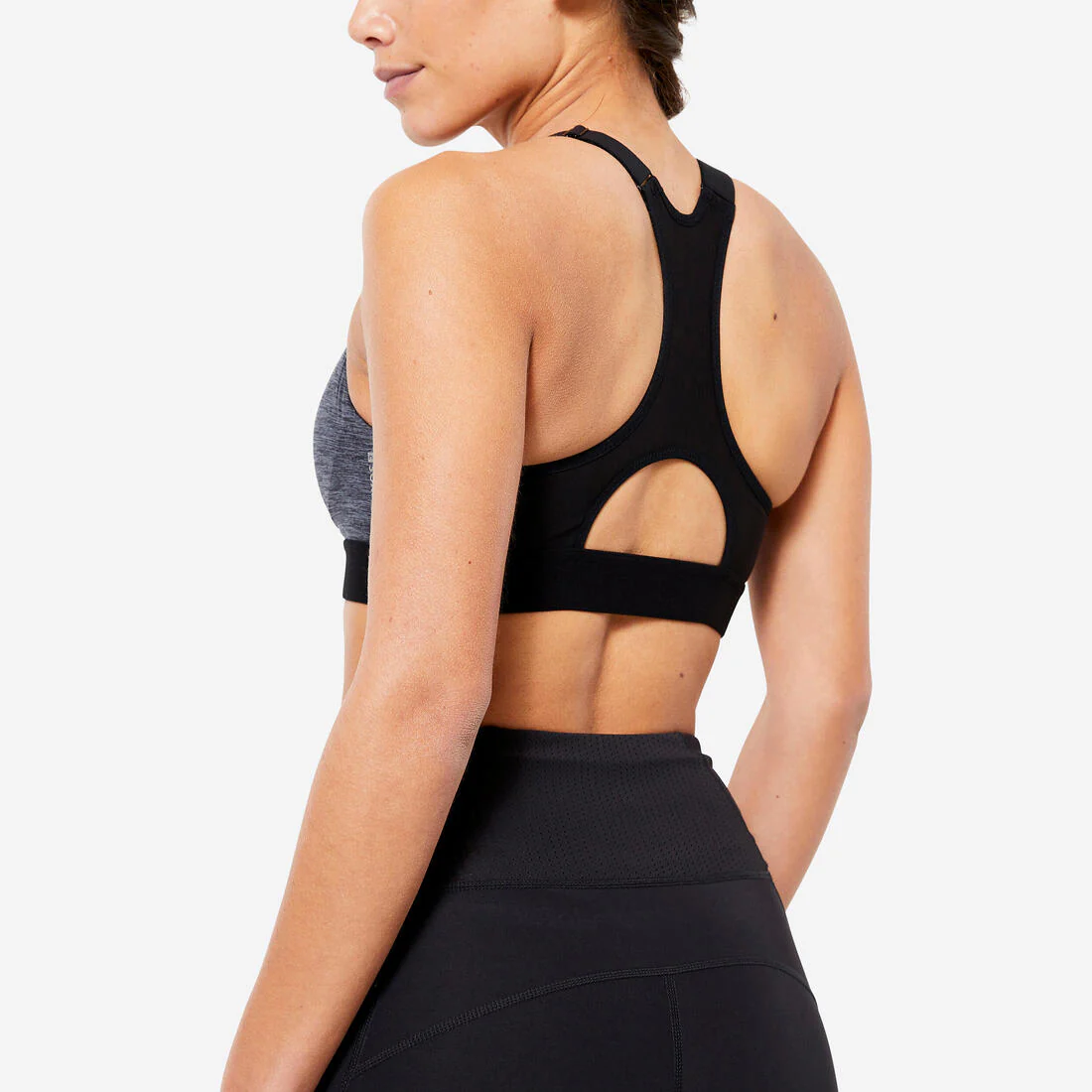 Women's High Support Zipped Sports Bra with Cups - Image 10