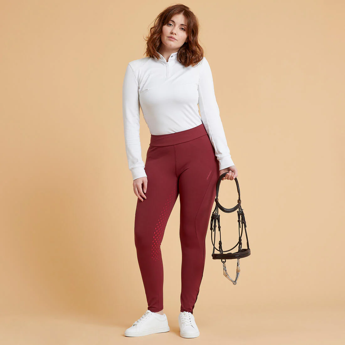 Women's Horse Riding Full Grip Leggings/Tights 500 - Image 10