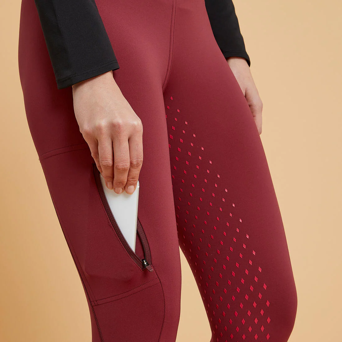 Women's Horse Riding Full Grip Leggings/Tights 500 - Image 21
