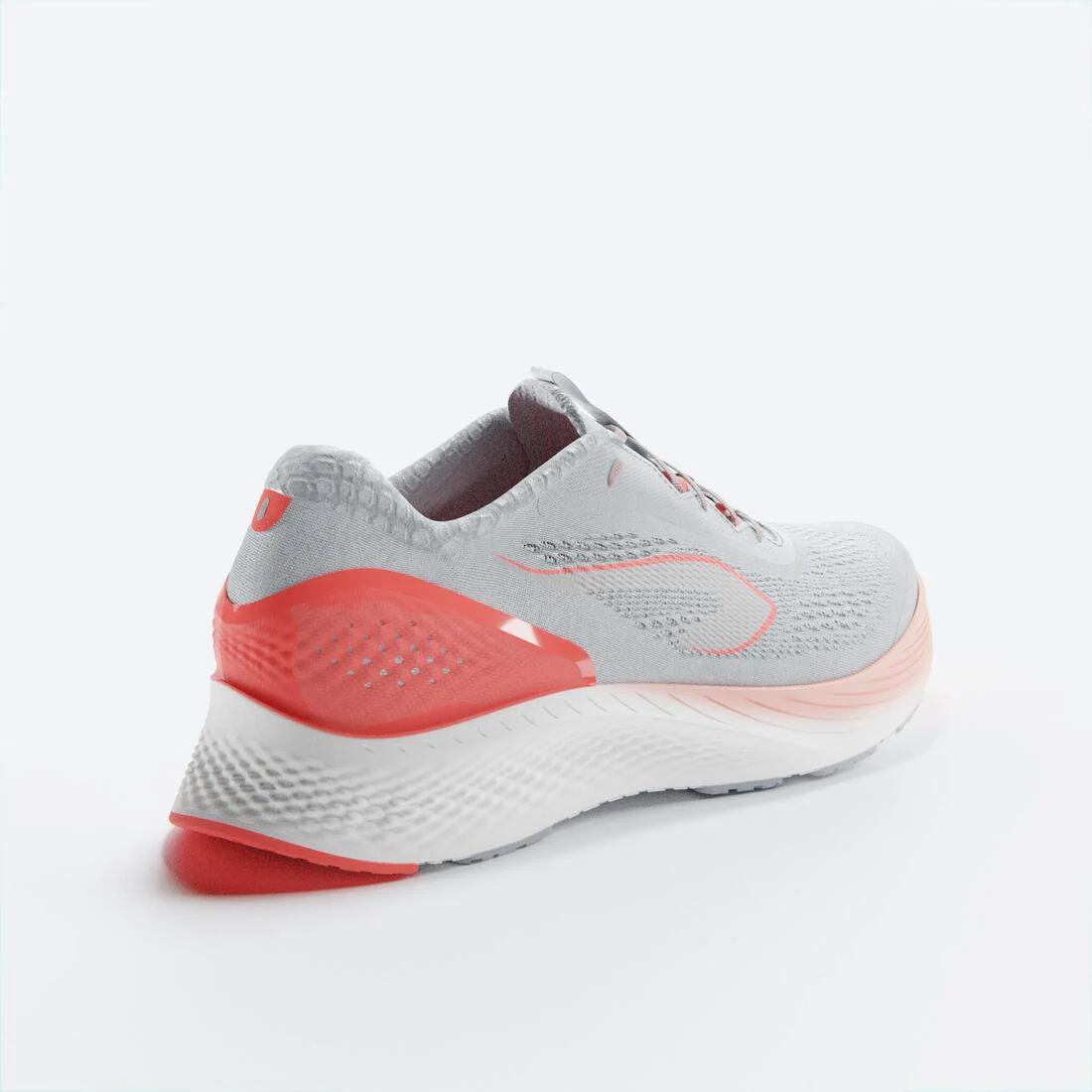 WOMEN'S KIPRUN KS 500 2 RUNNING SHOES - GREY AND CORAL - Image 11