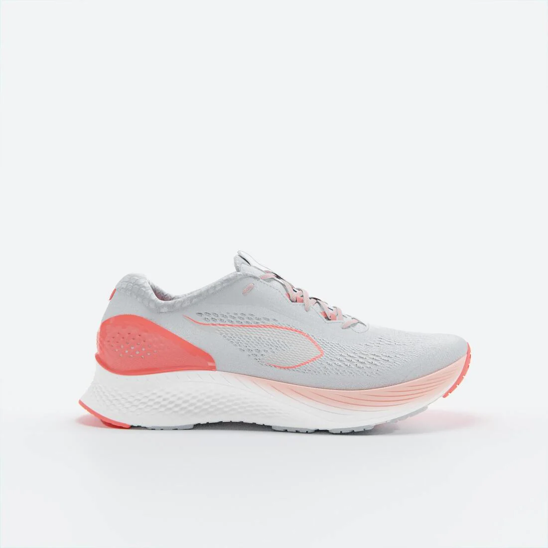 WOMEN'S KIPRUN KS 500 2 RUNNING SHOES - GREY AND CORAL - Image 13