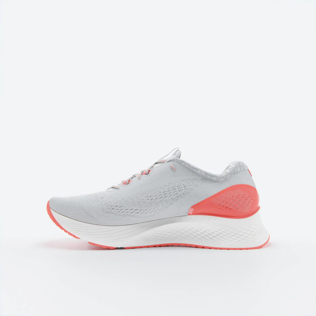 WOMEN'S KIPRUN KS 500 2 RUNNING SHOES - GREY AND CORAL - Image 3