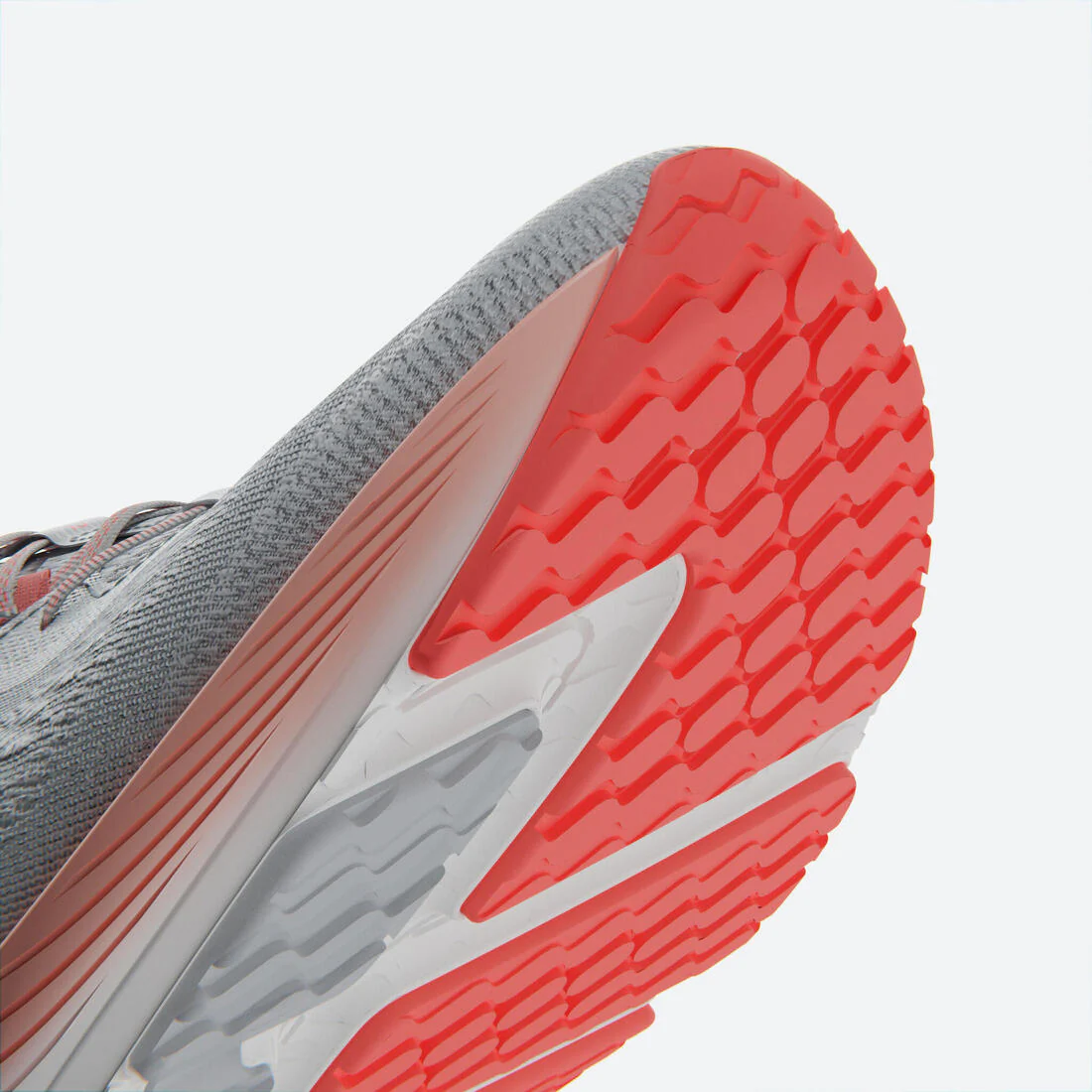 WOMEN'S KIPRUN KS 500 2 RUNNING SHOES - GREY AND CORAL - Image 7