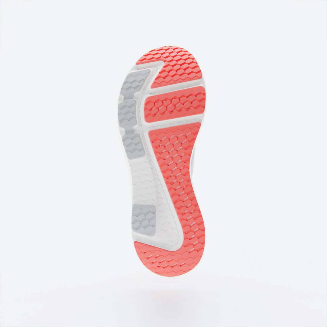 WOMEN'S KIPRUN KS 500 2 RUNNING SHOES - GREY AND CORAL - Image 9