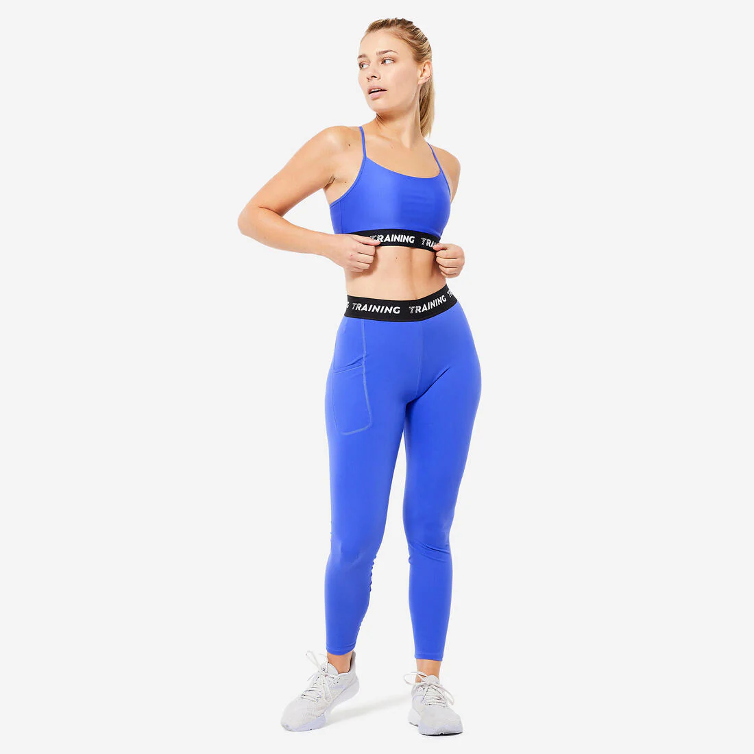Women's Light Support Sports Bra with Thin Crossover Straps - Image 3