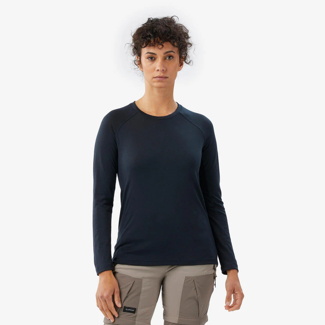 Women’s Merino Wool Long-Sleeved T-Shirt, Merino Resist - Blue