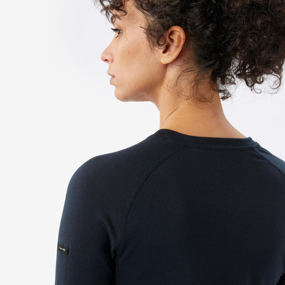 Women’s Merino Wool Long-Sleeved T-Shirt, Merino Resist - Blue - Image 5