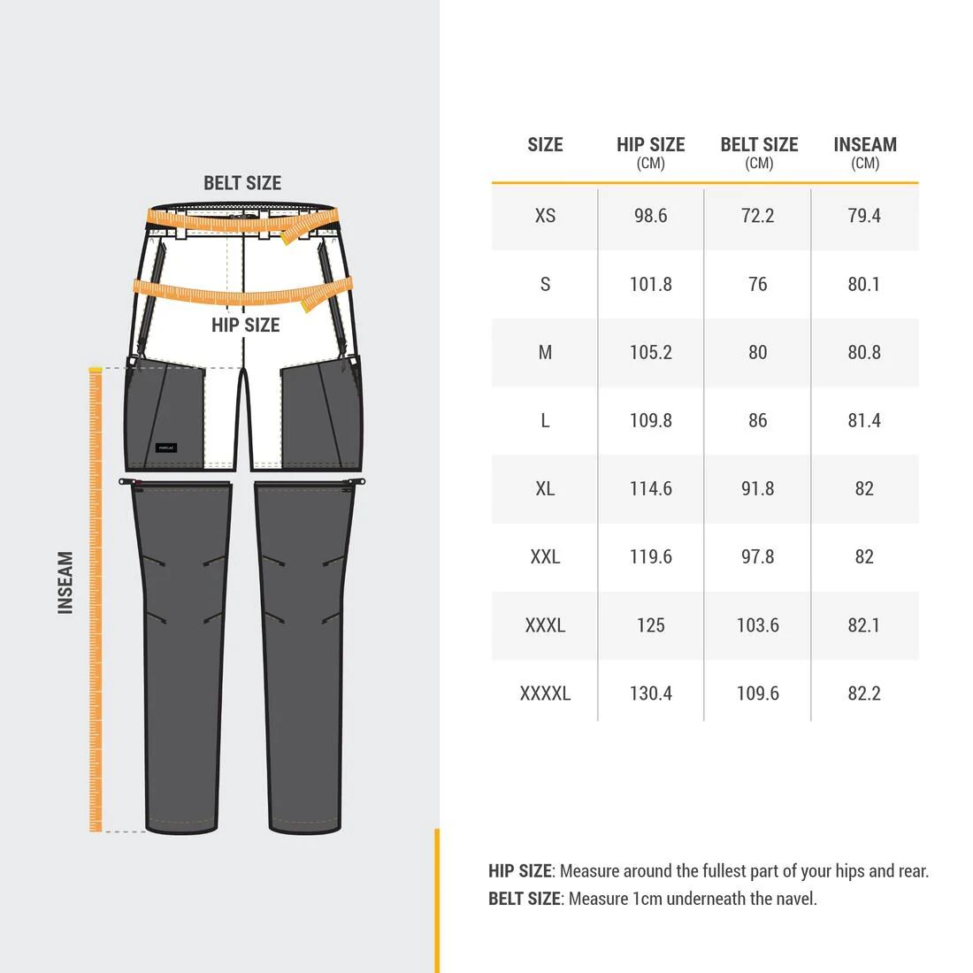 Women's Mountain Trekking 2-in-1 Zip-Off Trousers MT500 - Image 20