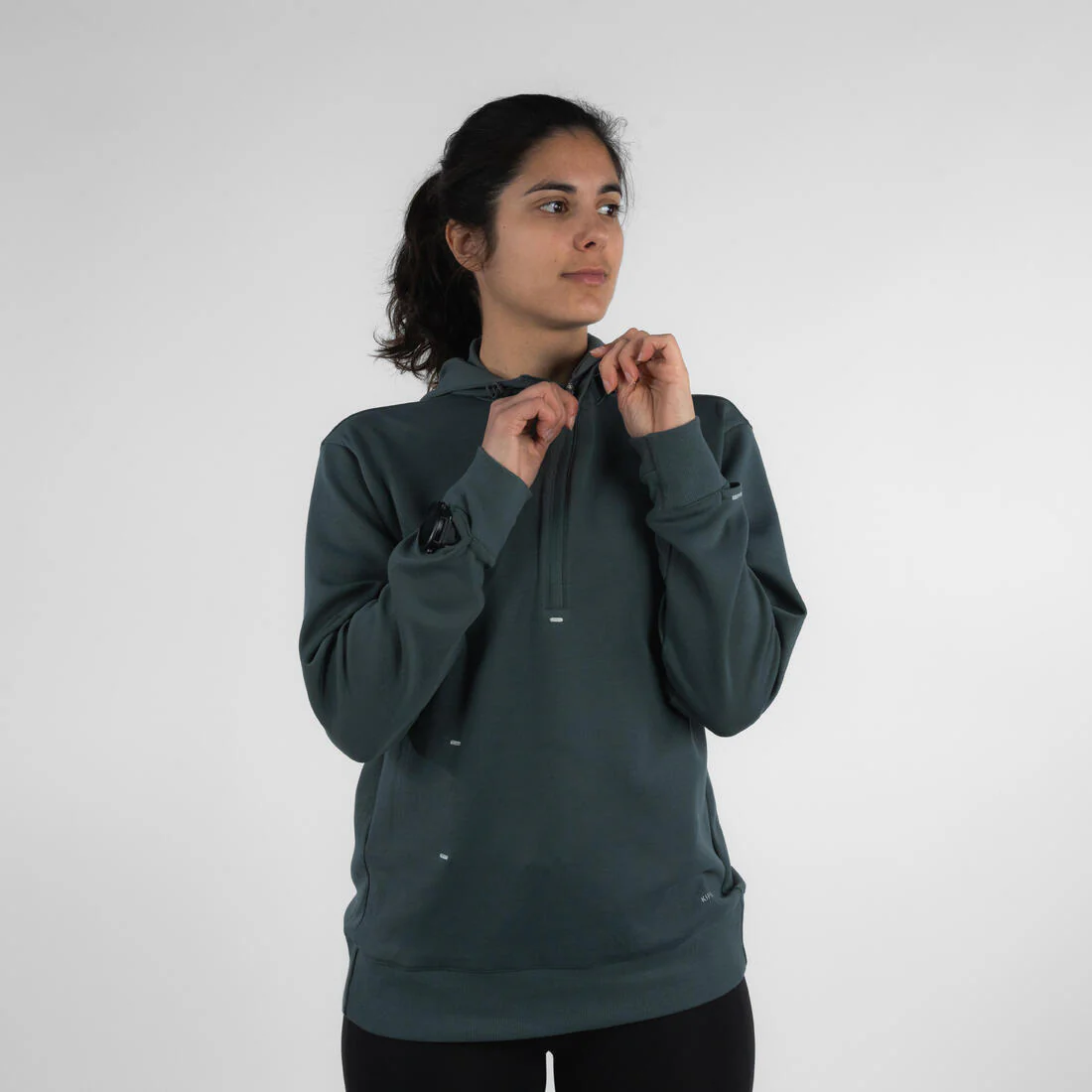 Women's Running Hoodie-KIPRUN Run 500 Warm-Lilac pastel - Image 3