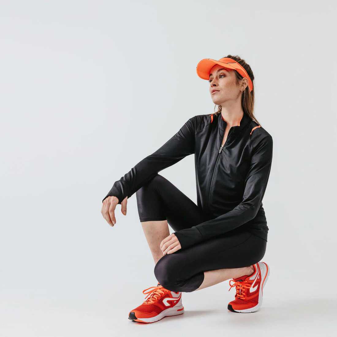 Women's Running Short Leggings - Kiprun Run 100 Black - Image 5
