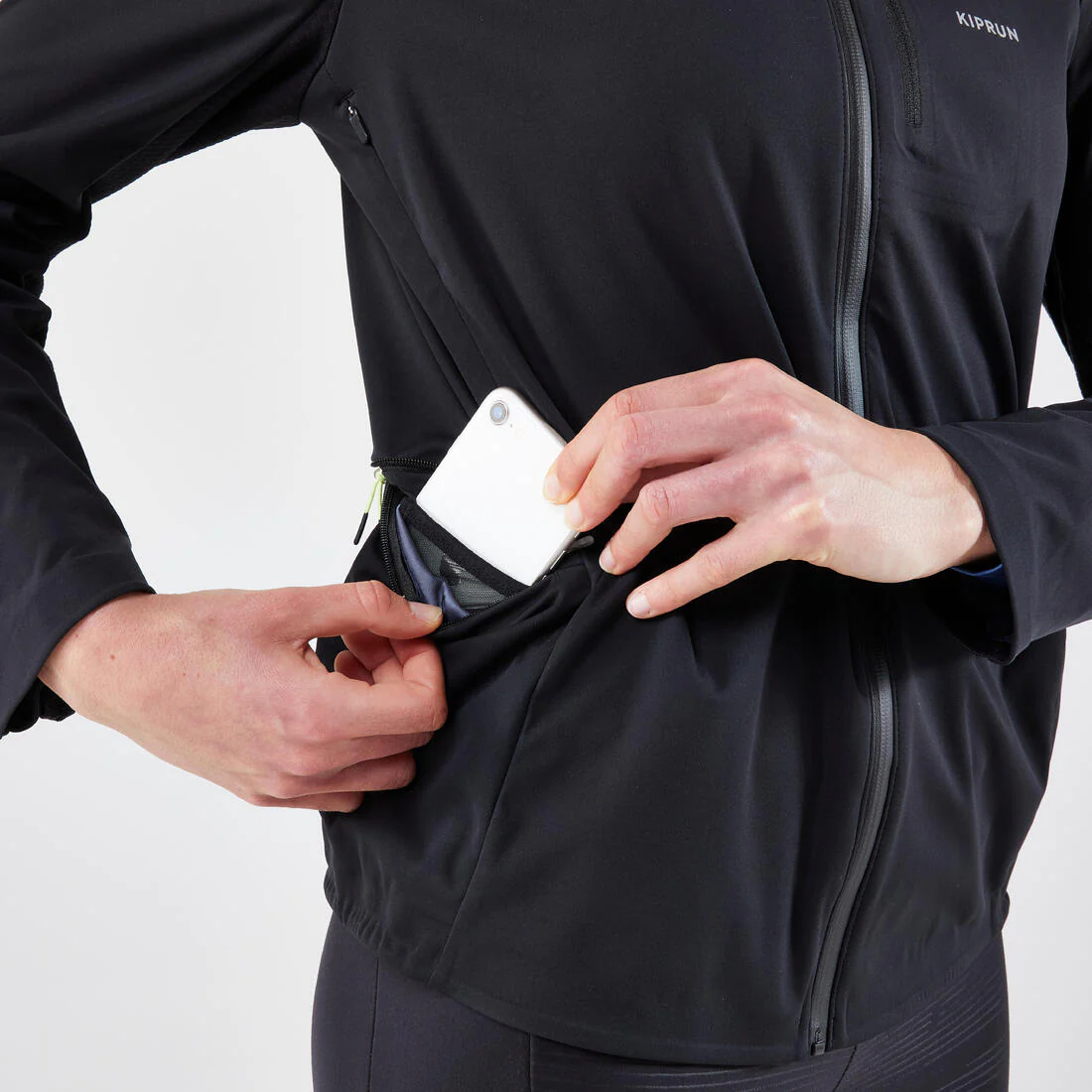Women's Running Warm Jacket KIPRUN Run 900 Warm Regul-Black - Image 6