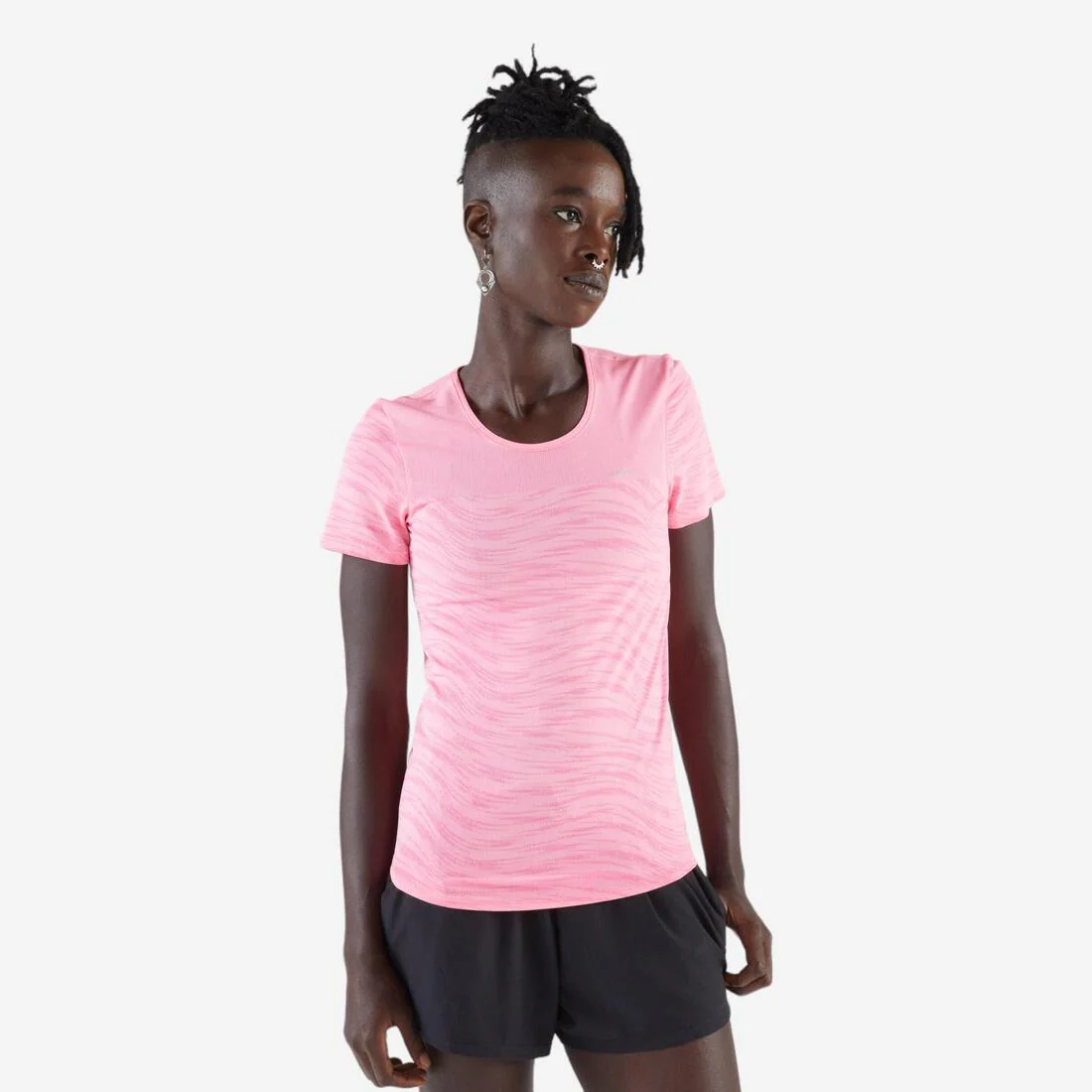 Women's seamless KIPRUN Run 500 Comfort running and trail T-shirt - Image 2
