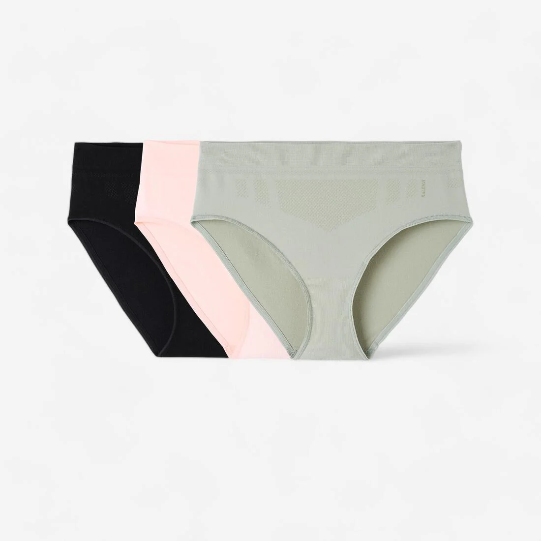 Women's Seamless Knickers Three-Pack - Black/Pink/Sage - Image 22