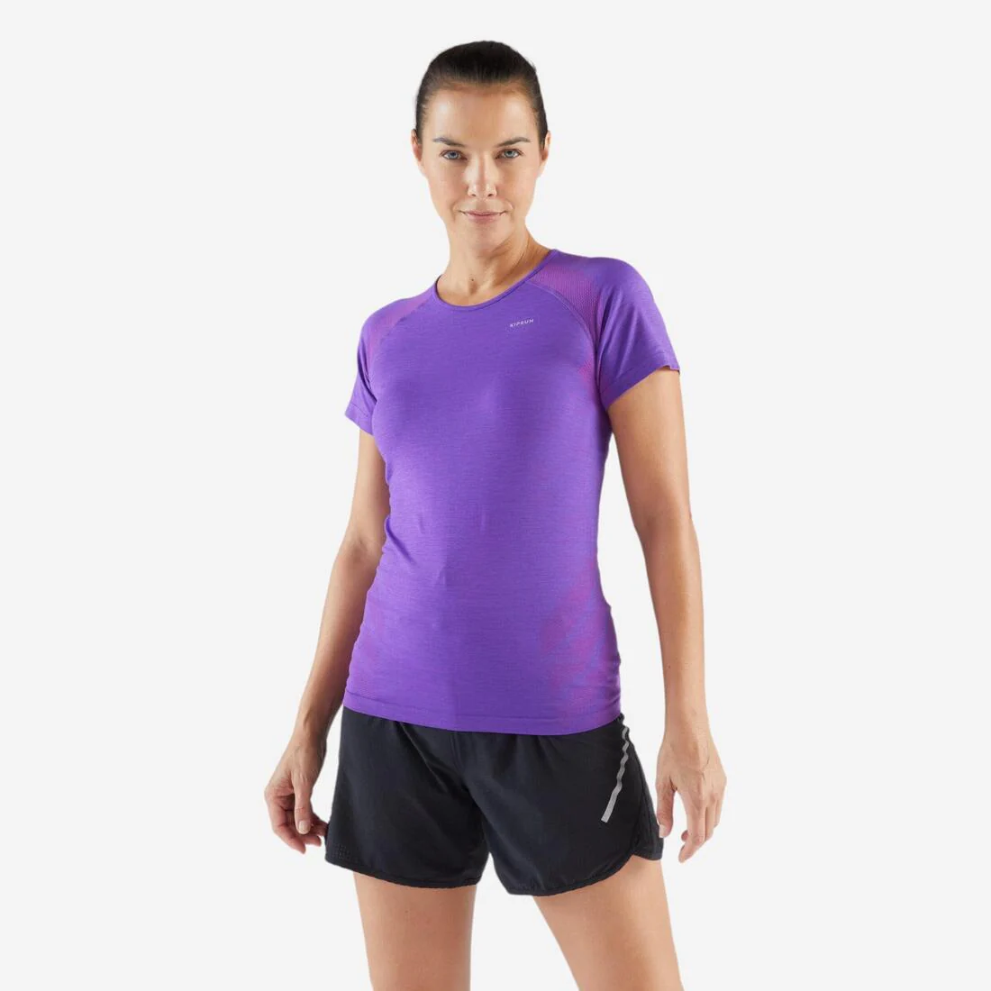 Women's Seamless Running&Trail Running T-Shirt-KIPRUN Run 500 Comfort slim