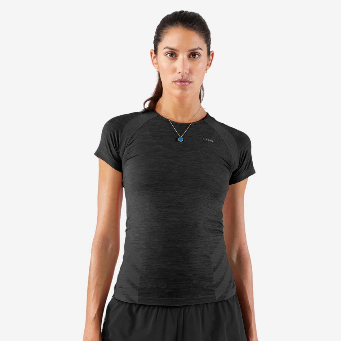 Women's Seamless Running&Trail Running T-Shirt-KIPRUN Run 500 Comfort slim - Image 2