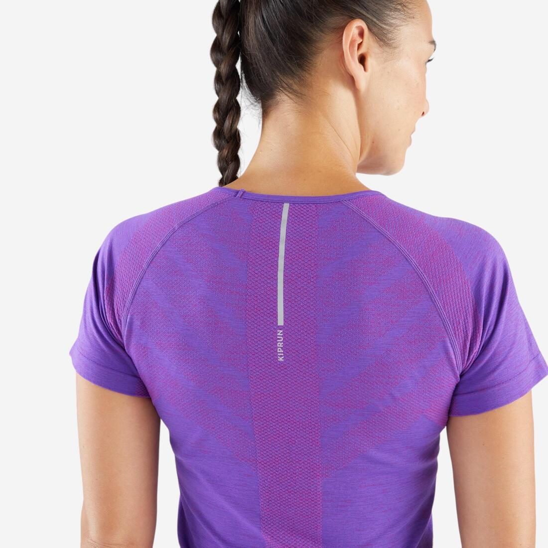 Women's Seamless Running&Trail Running T-Shirt-KIPRUN Run 500 Comfort slim - Image 7