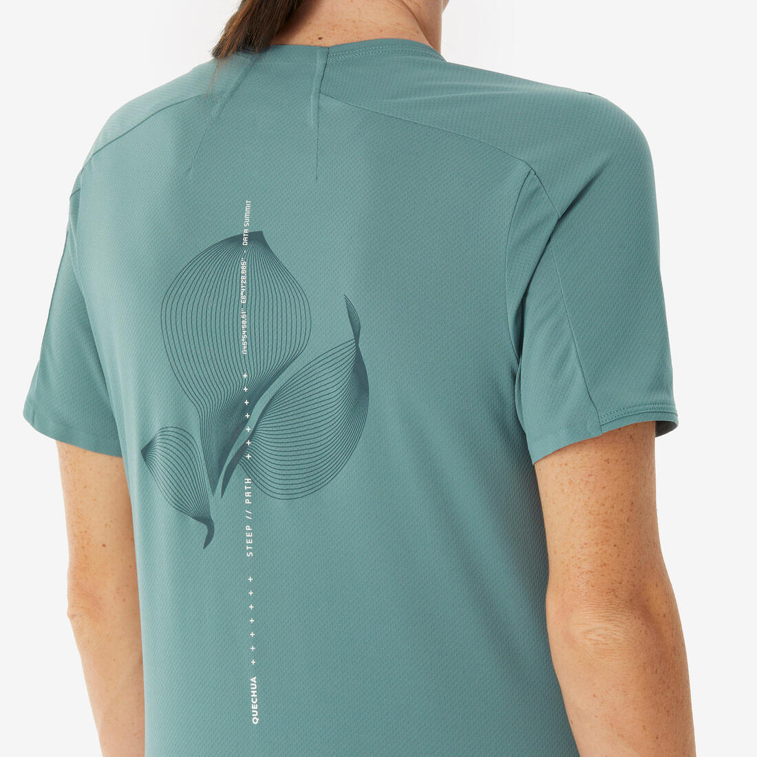 Women’s short-sleeved hiking T-shirt, MH500 - Image 11