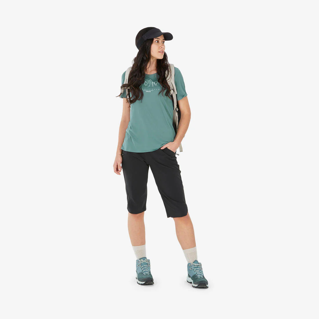 Women’s short-sleeved hiking T-shirt, MH500 - Image 14