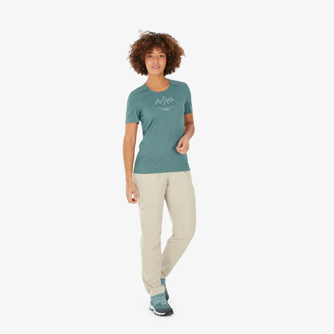 Women’s short-sleeved hiking T-shirt, MH500 - Image 15