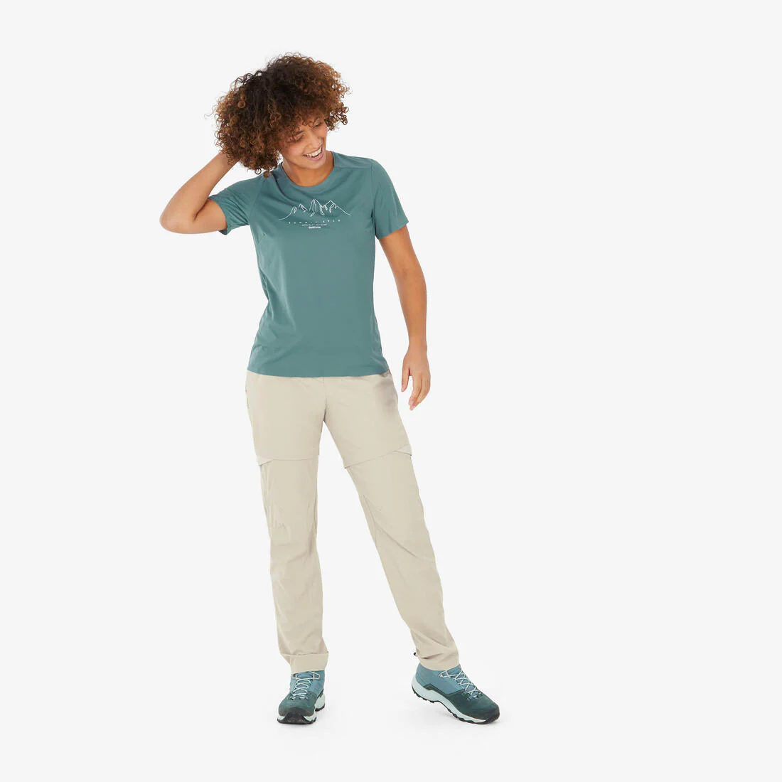 Women’s short-sleeved hiking T-shirt, MH500 - Image 18