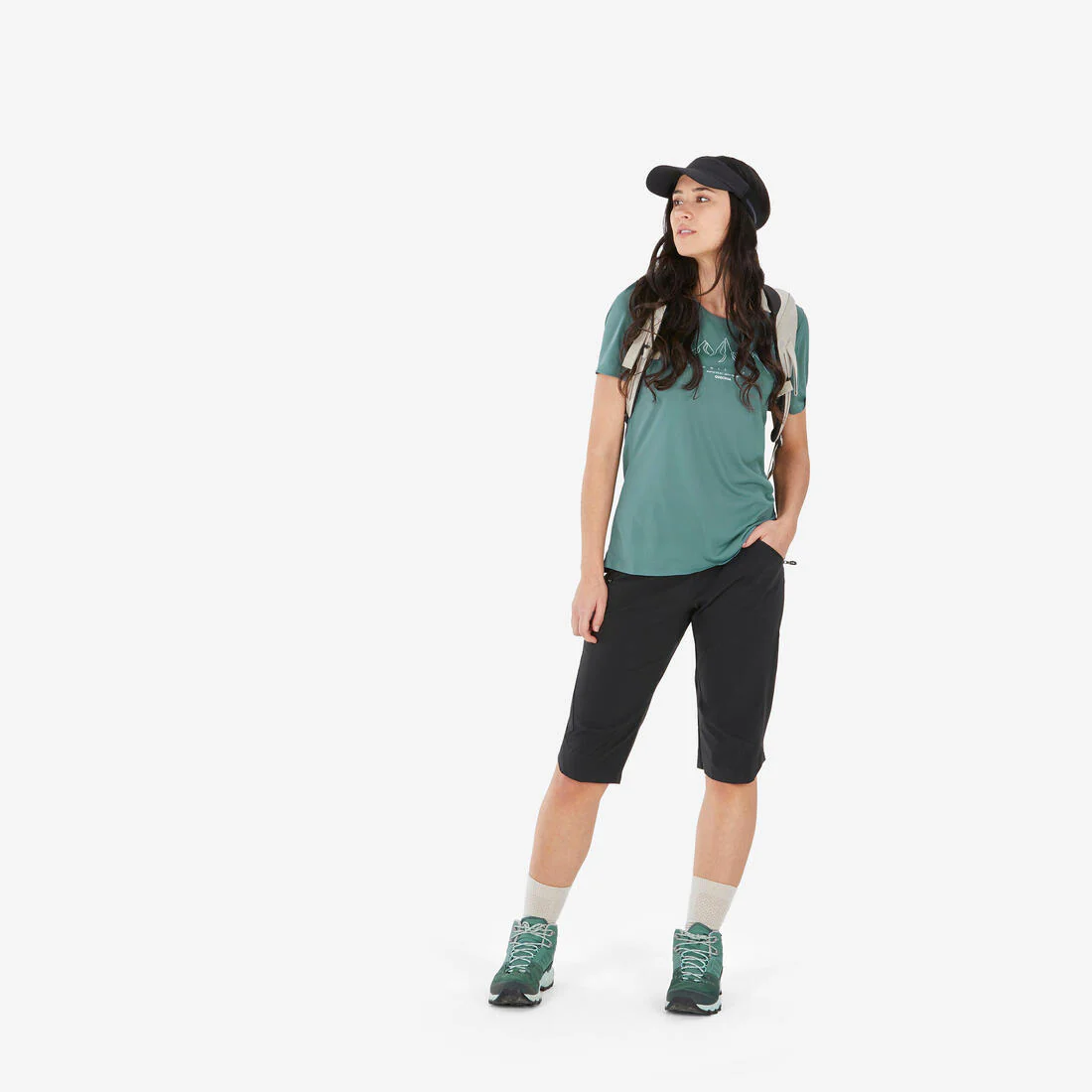 Women’s short-sleeved hiking T-shirt, MH500 - Image 8