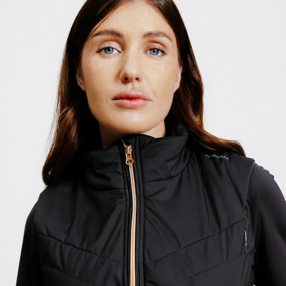 Women's Sleeveless Zipped Horse Riding Gilet 500 - Nougat - Image 3