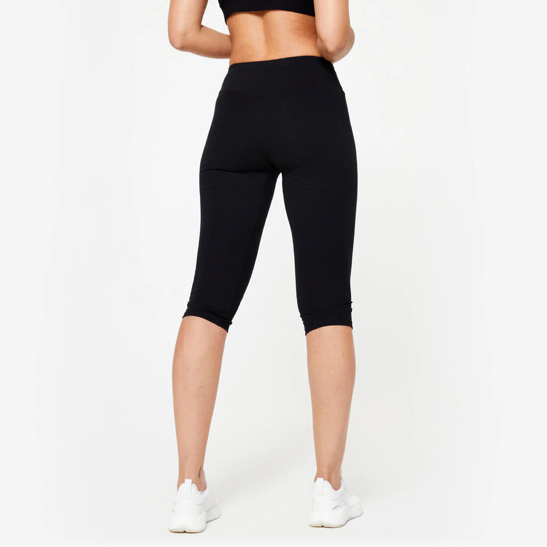 Women's Slim-Fit Cropped Bottoms - Ultra Black - Image 4