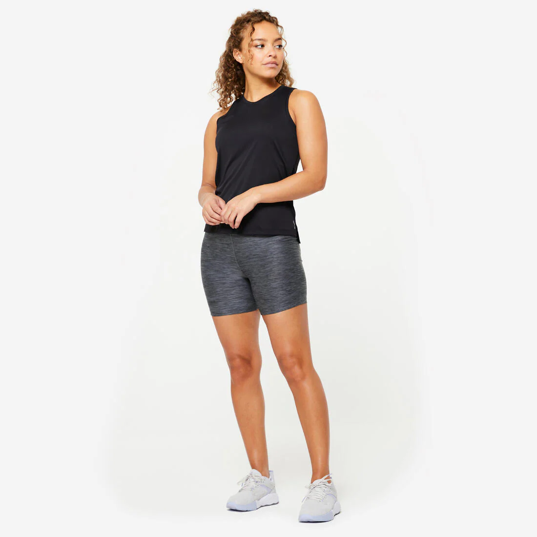 Women's Straight-Cut Fitness Tank Top - Smoky - Image 11