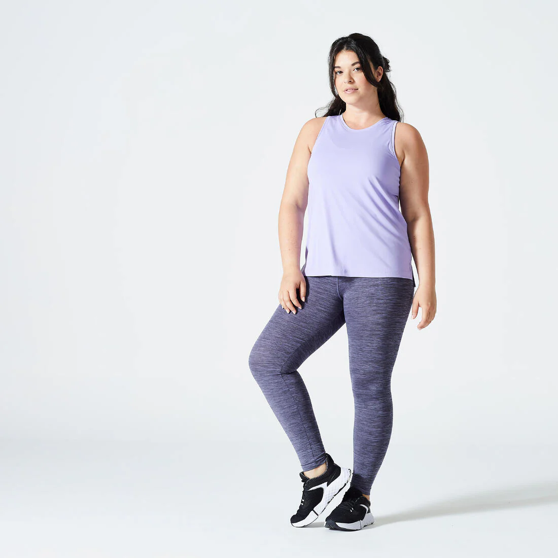 Women's Straight-Cut Fitness Tank Top - Smoky - Image 12