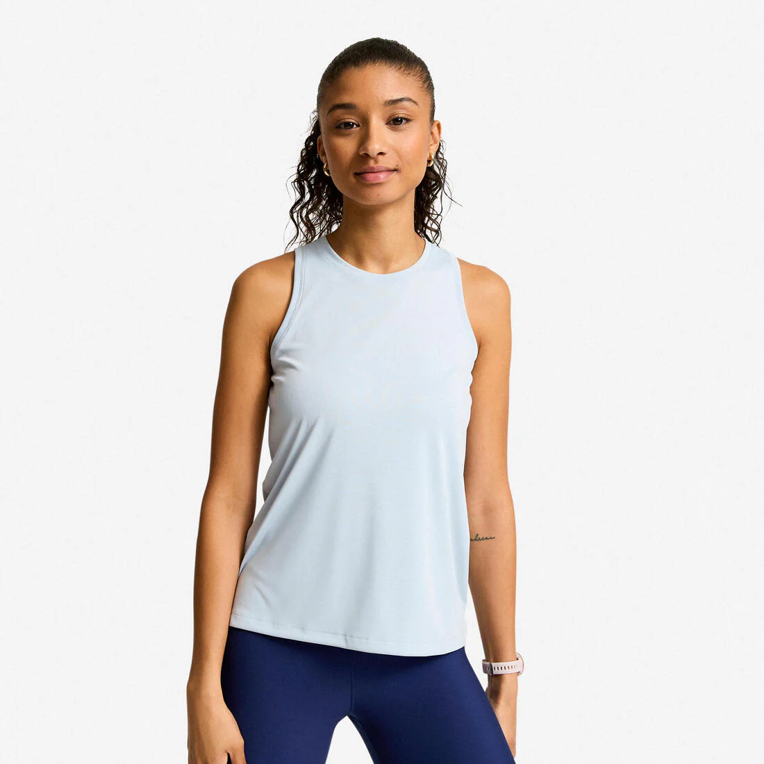 Women's Straight-Cut Fitness Tank Top - Smoky - Image 2