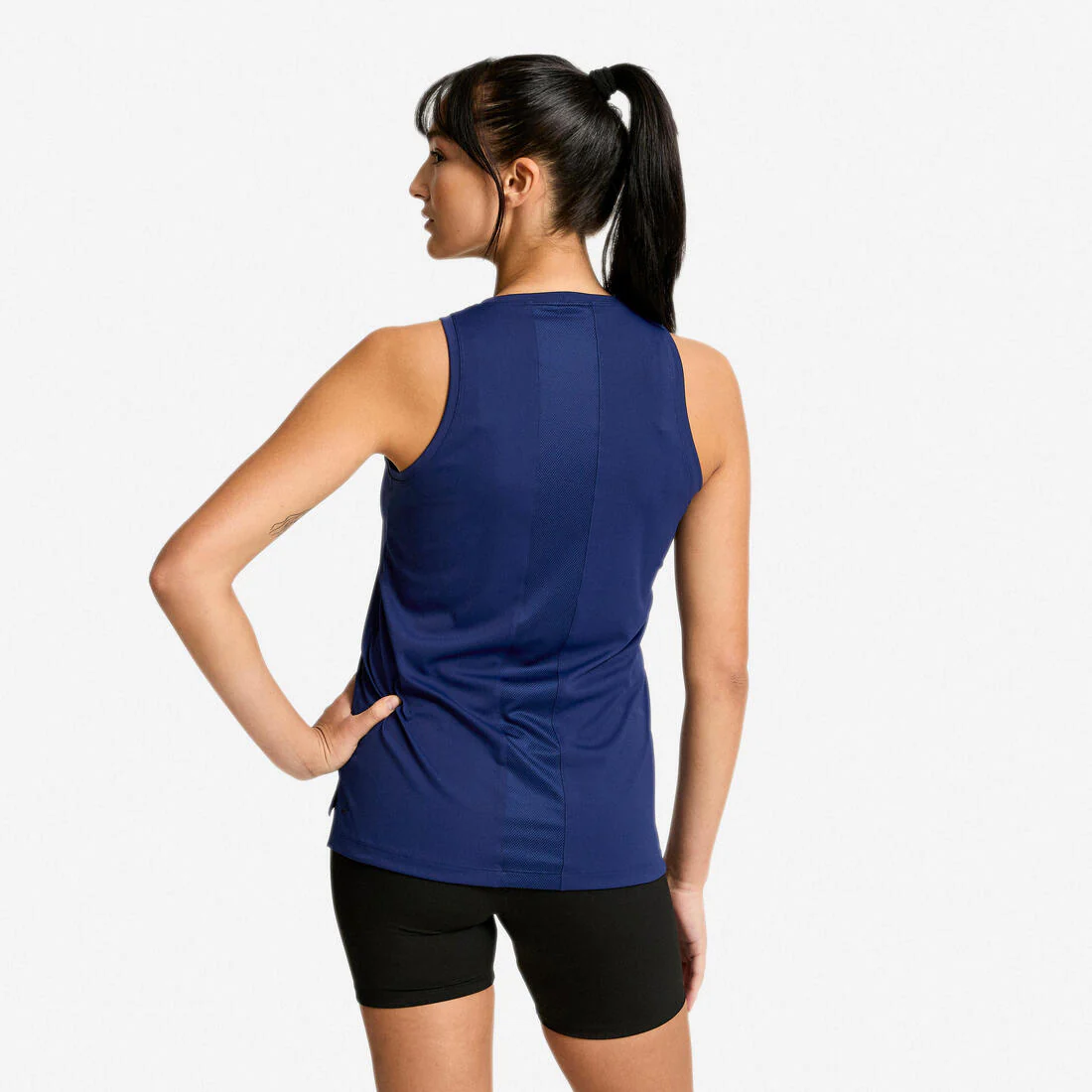 Women's Straight-Cut Fitness Tank Top - Smoky - Image 21