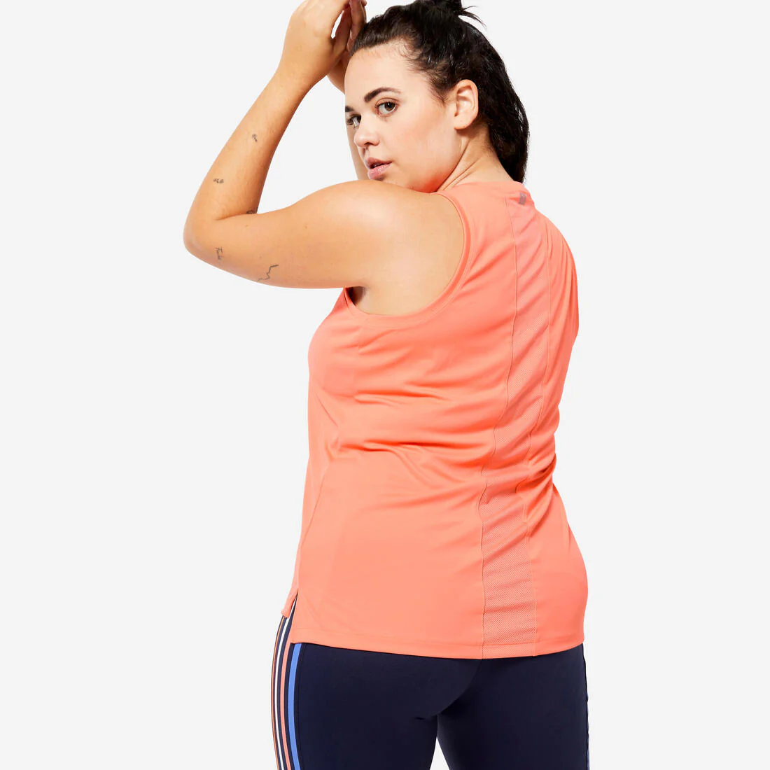 Women's Straight-Cut Fitness Tank Top - Smoky - Image 22