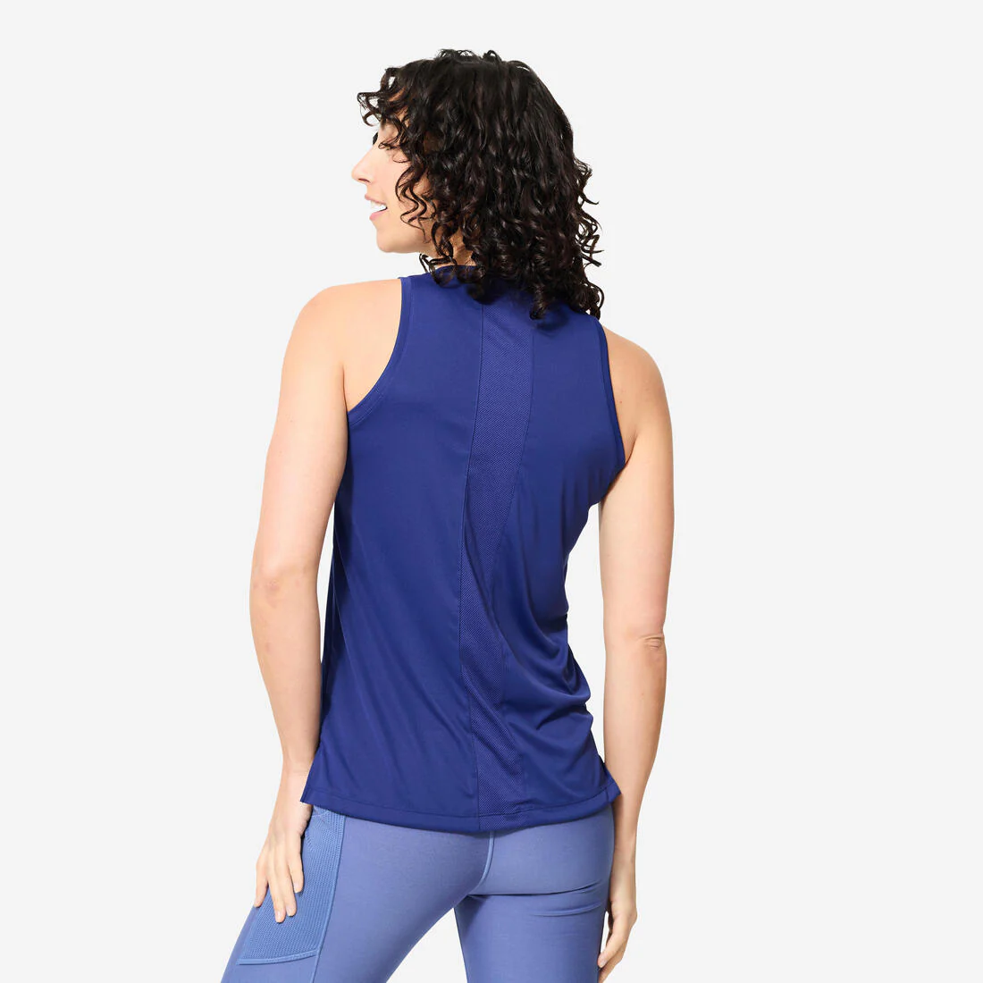 Women's Straight-Cut Fitness Tank Top - Smoky - Image 25