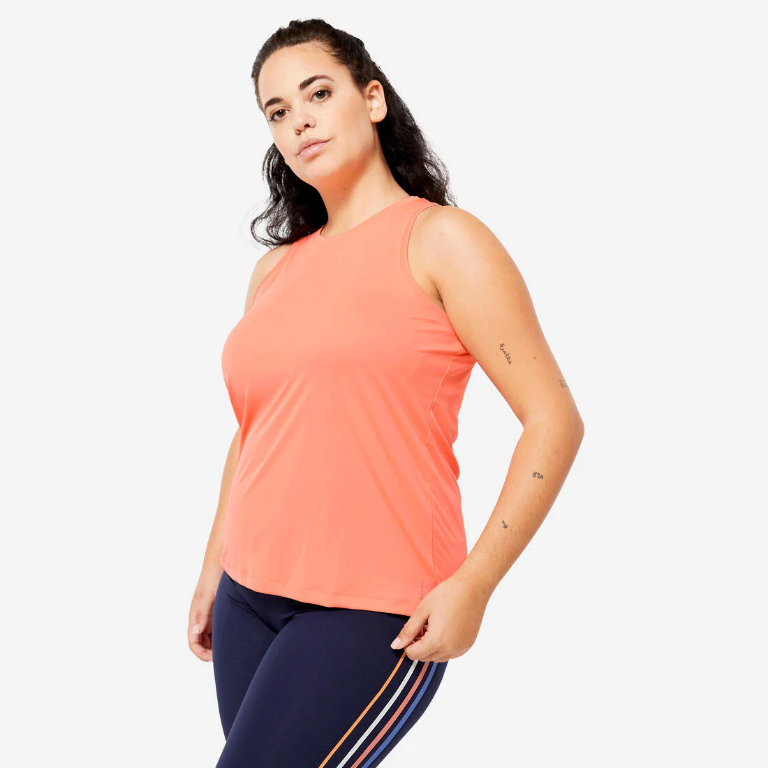 Women's Straight-Cut Fitness Tank Top - Smoky - Image 3