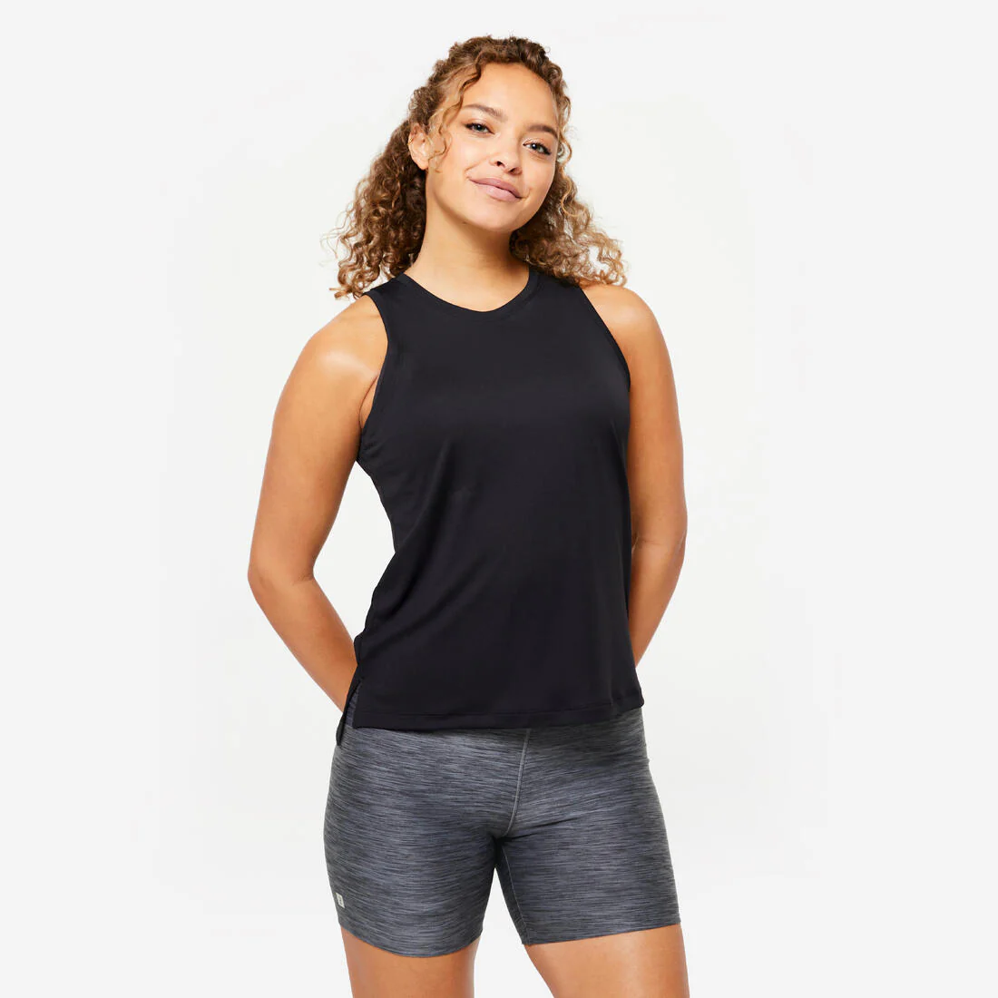 Women's Straight-Cut Fitness Tank Top - Smoky - Image 4
