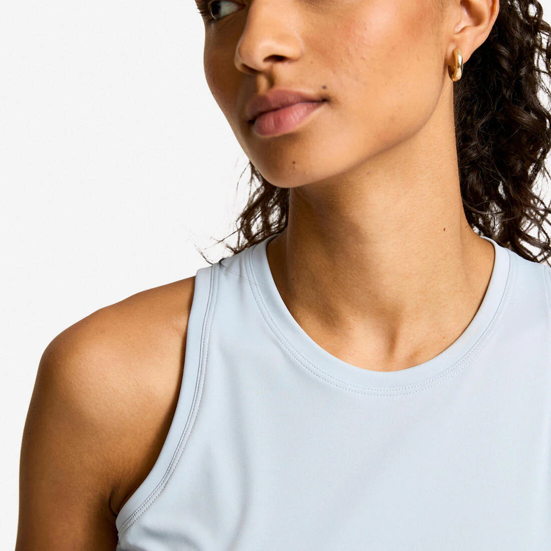 Women's Straight-Cut Fitness Tank Top - Smoky - Image 41