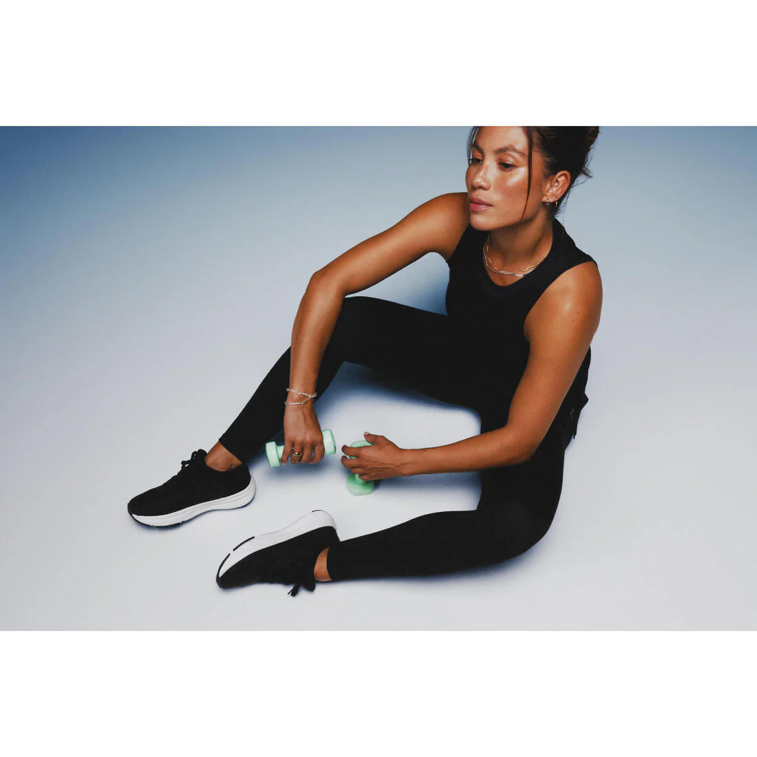 Women's Straight-Cut Fitness Tank Top - Smoky - Image 45