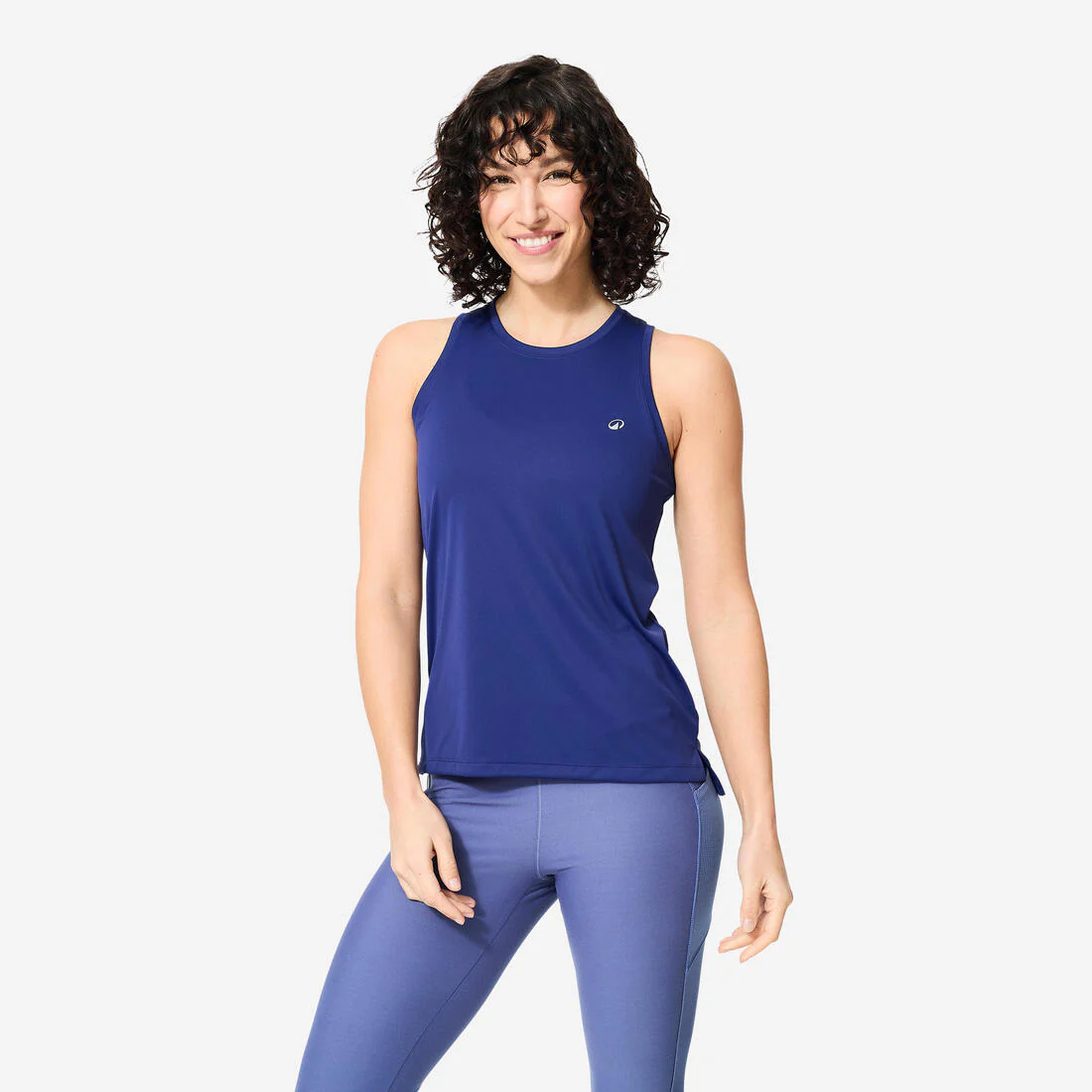 Women's Straight-Cut Fitness Tank Top - Smoky - Image 7