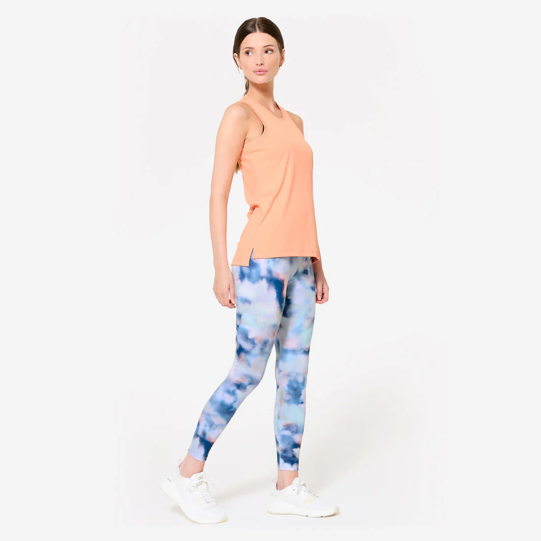 Women's Straight-Cut Fitness Tank Top - Smoky - Image 8