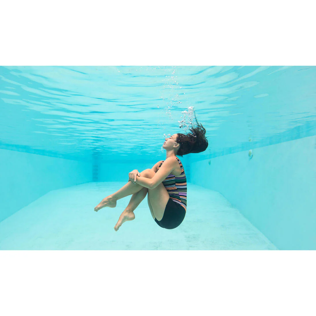 Womenâs swimming 1-piece shorty swimsuit - Dova - Image 18