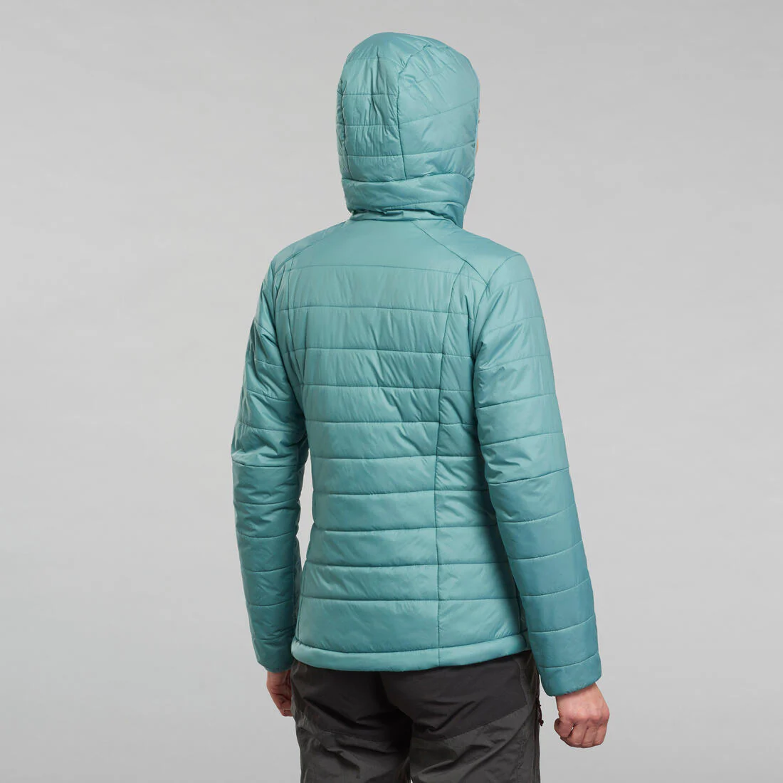 Women’s synthetic trekking padded jacket with hood, MT100 - Image 11