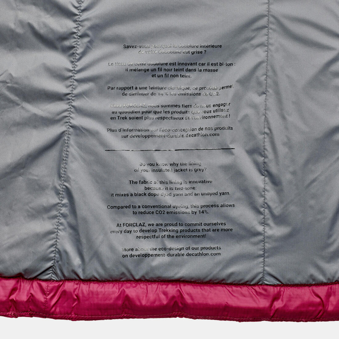 Women’s synthetic trekking padded jacket with hood, MT100 - Image 16
