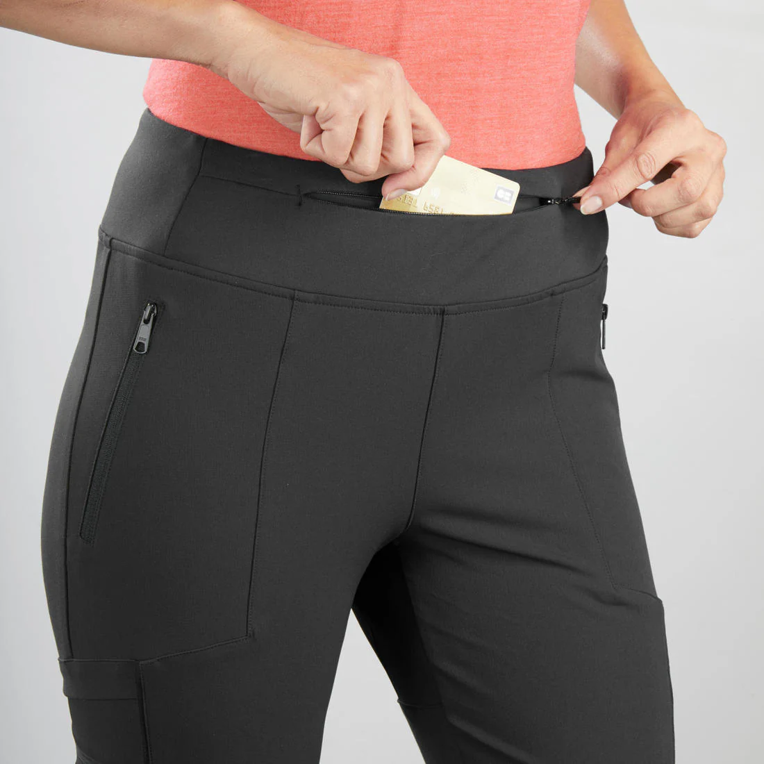 Women's Travel Trekking Reinforced & Multi-Pocket Leggings | TRAVEL 500 - Image 25