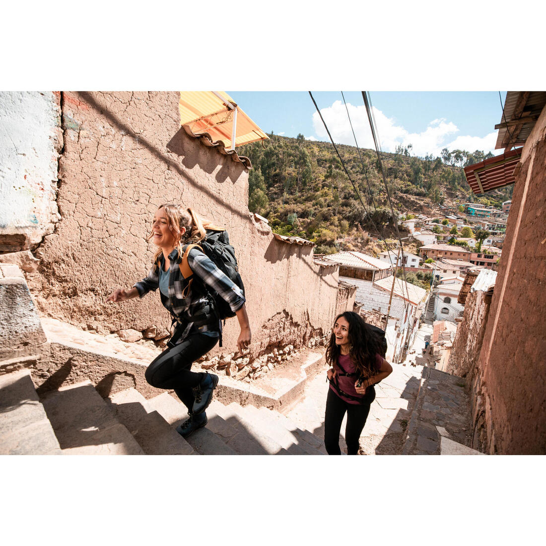 Women's Travel Trekking Reinforced & Multi-Pocket Leggings | TRAVEL 500 - Image 36
