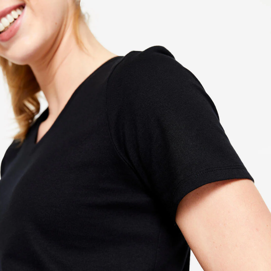 Women's V-Neck Cotton Fitness T-Shirt - Image 22