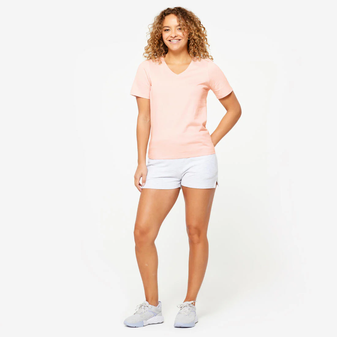 Women's V-Neck Cotton Fitness T-Shirt - Image 6