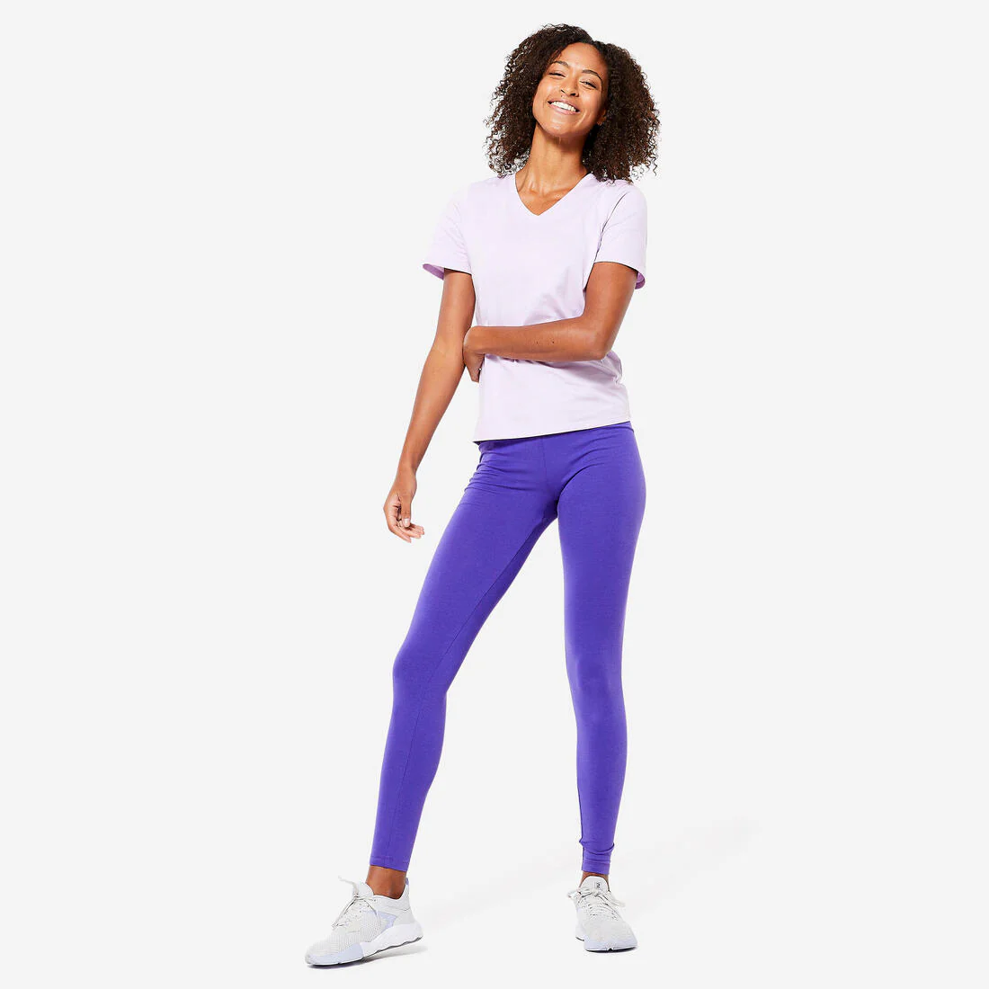 Women's V-Neck Cotton Fitness T-Shirt - Image 9