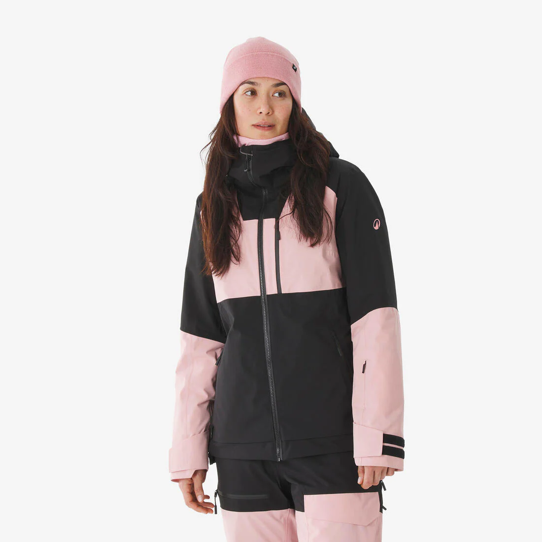 Women’s Waterproof Skiing and Snowboarding Jacket, 500 All-Mountain