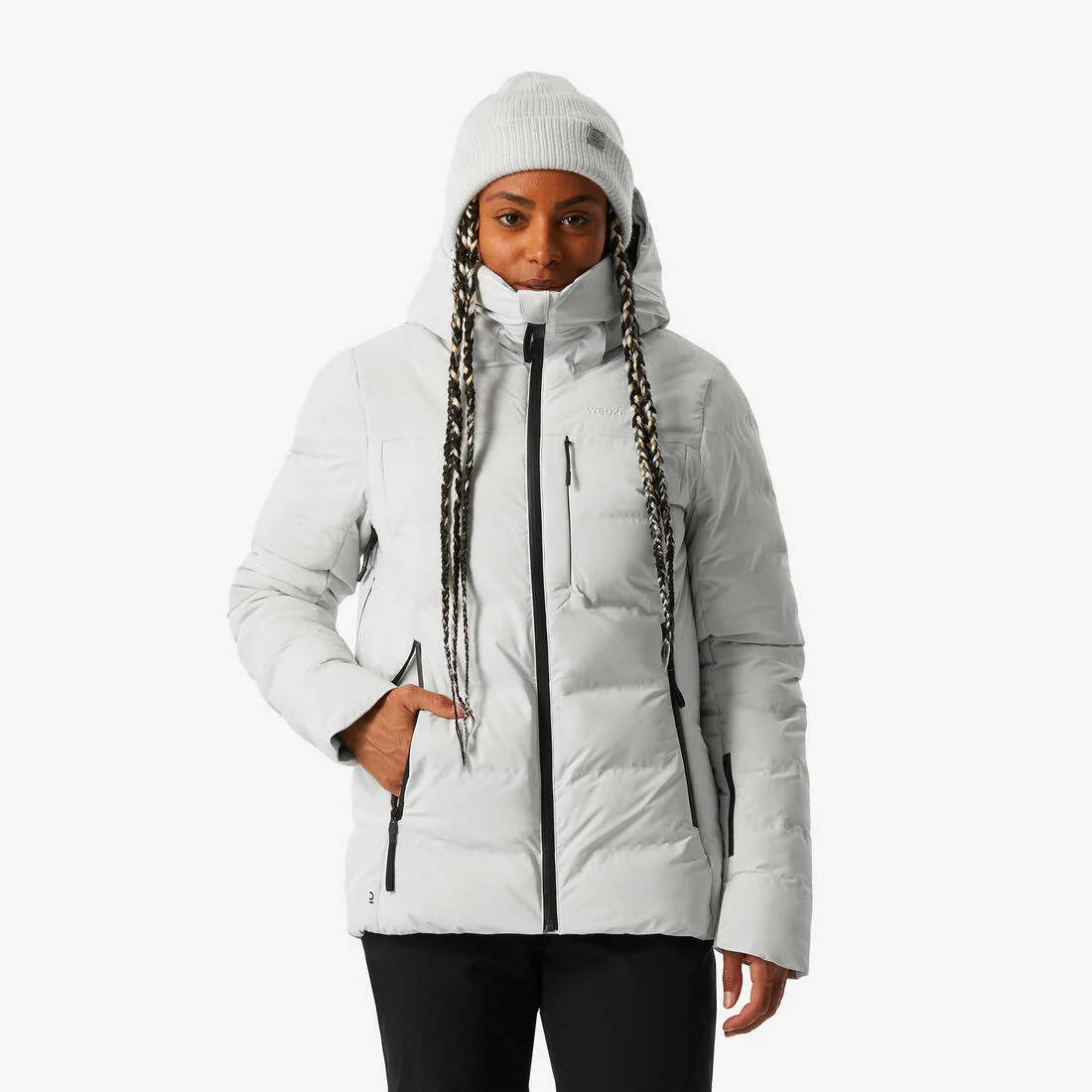 Women’s warm and waterproof ski padded jacket 500 WARM